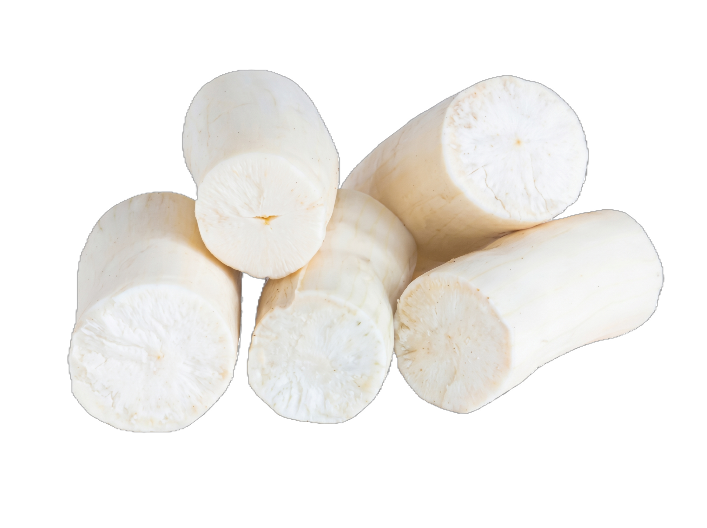 Peeled Yuca